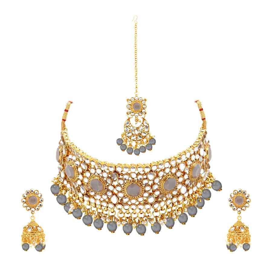 Bollywood Padmavat Design Jewellery Gold Plated Choker Seeks Attraction