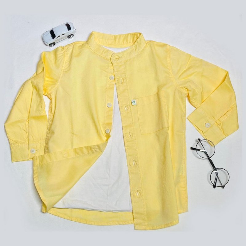 Linen touch  Kids Yellow Shirts - 1 year to 5 years
