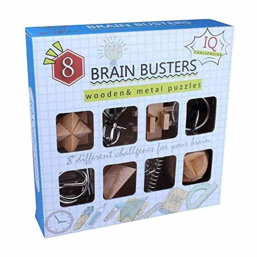 Brain Buster Wooden + Metal Puzzle Toy, Games for Adults Brain Games for Best Gift Your Kids