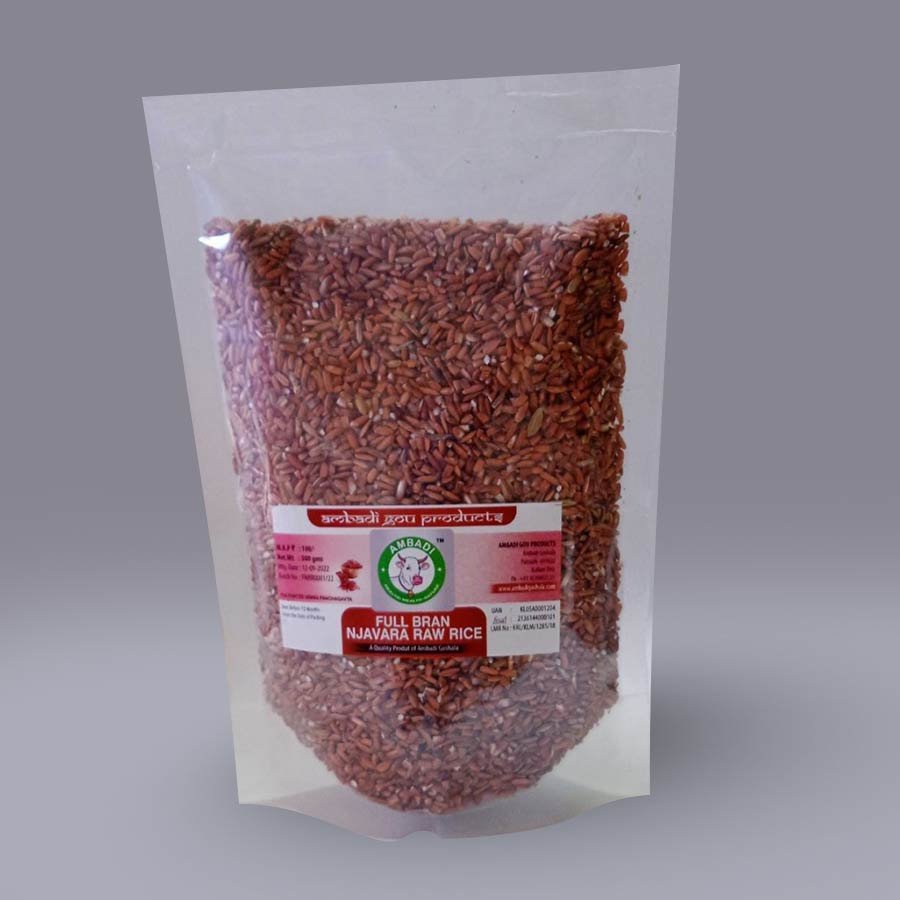 Full Bran Njavara Raw Rice 500 gm