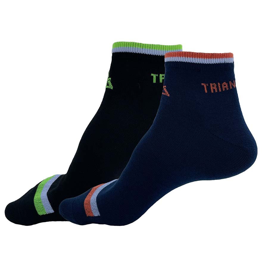T10	Women Casual Socks Navy Blue And Black