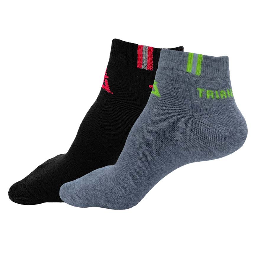 T20	Women Casual Socks Grey And Black