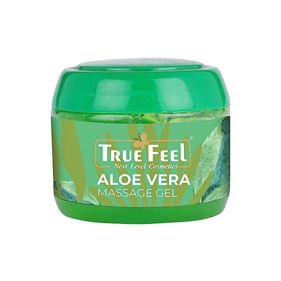  True Feel-Aloe Vera Massage Whitening Instant Glow Facial Gel, Acne Scar, Dark Circle, Anti-Oxidants, Nourishment & Soft Textured, face, Body & Hair, Men & Women(300gm)
