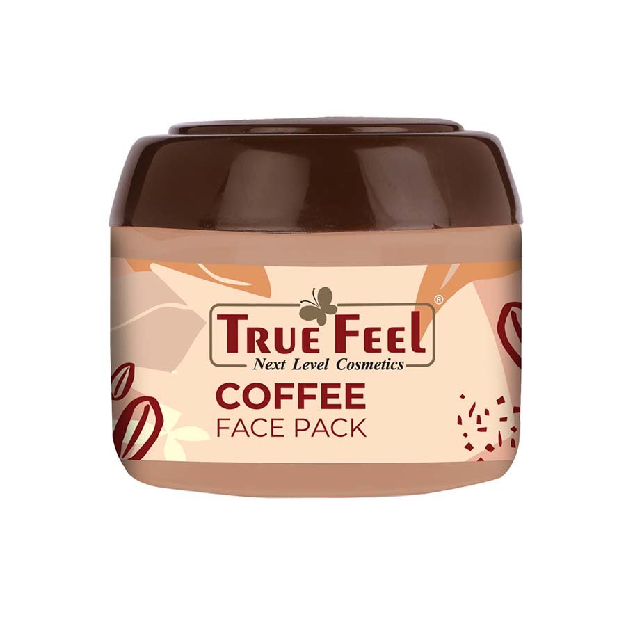 True Feel-Coffee Massage Whitening Instant Glow Facial Pack, Anti-Oxidants, Nourishment & Soft Textured, face, Men & Women(300gm)

