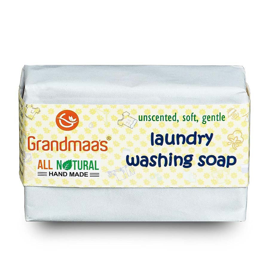 Grandmaas All Natural Handmade Laundry Washing Soap Bar 100 Gm x 8 Pack