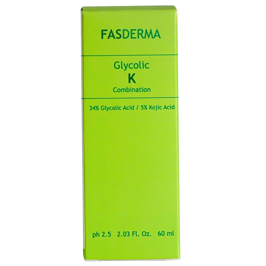 Glycolic K - 34% glycolic Acid / 5% Kojic Acid , 60 ML ( Active Acne, Pigmentation & Uneven Texture)