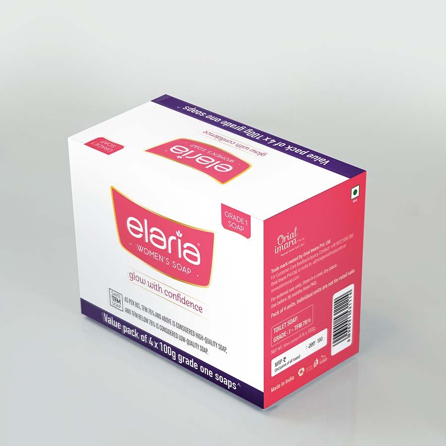 Elaria Grade 1 Women Soap Combo 4*100gm TFM 78%

