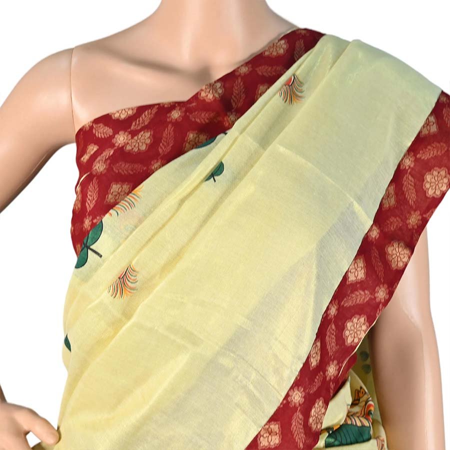 Semi Stitched Traditional Half Saree
